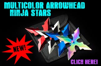 The Multicolor Arrowhead Ninja Stars Come Through With Flying Colors!