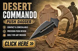New Desert Commando Push Dagger