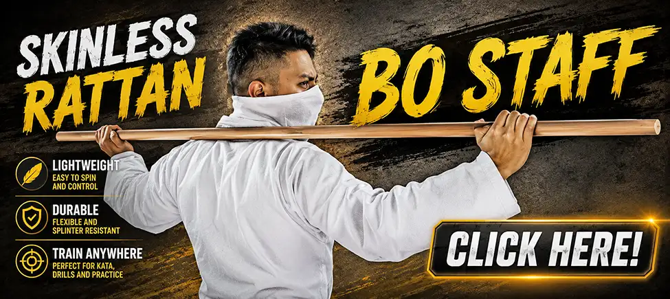 New Skinless Rattan Bo Staff