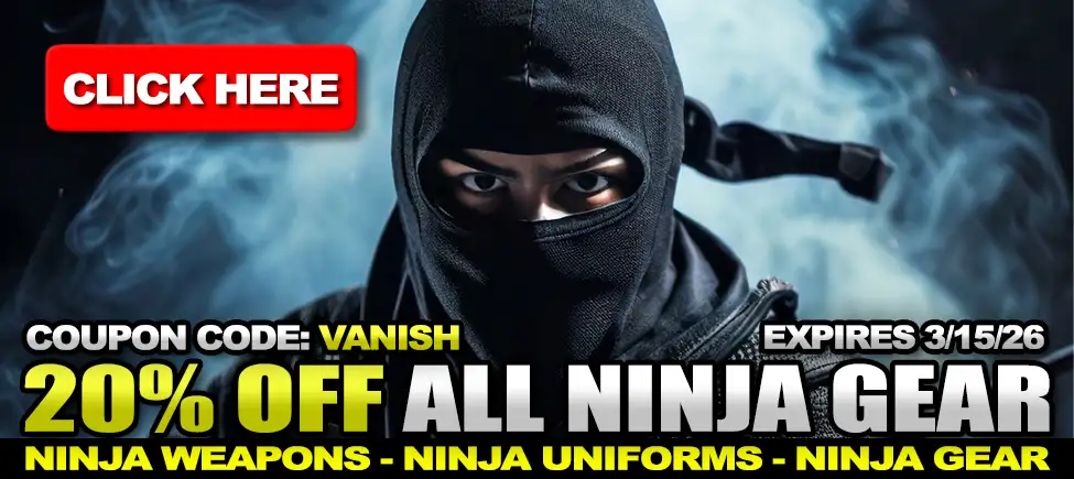 20% Off All Ninja Gear!