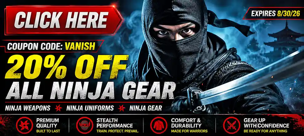 20% Off All Ninja Gear