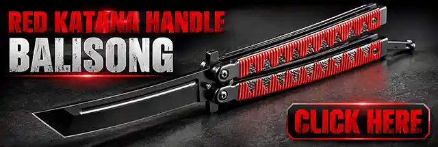 Red Katana Handle Balisong