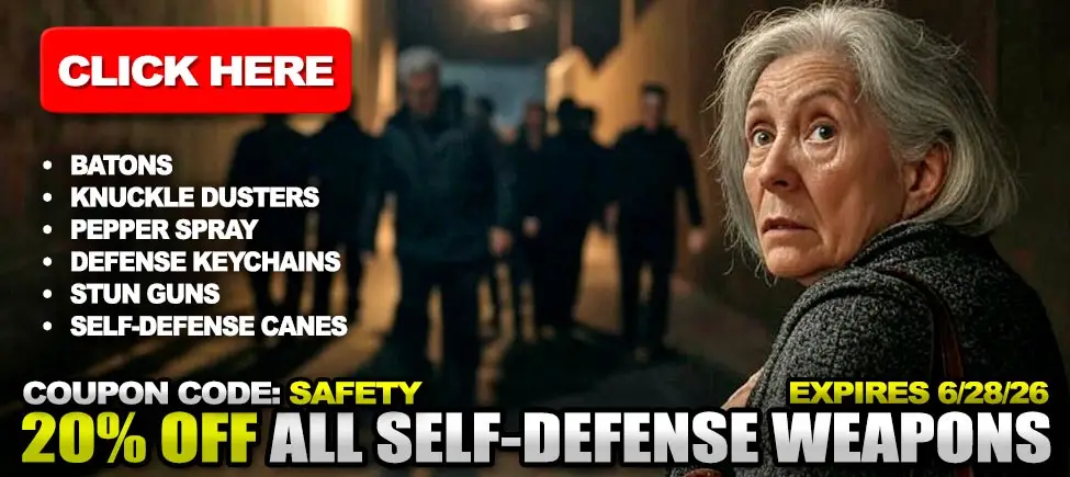 20% off self defense weapons