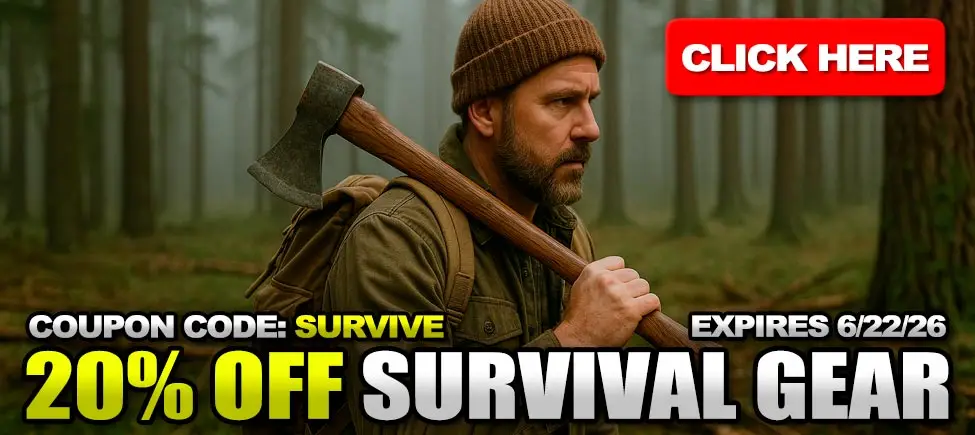 20% Off all survival gear