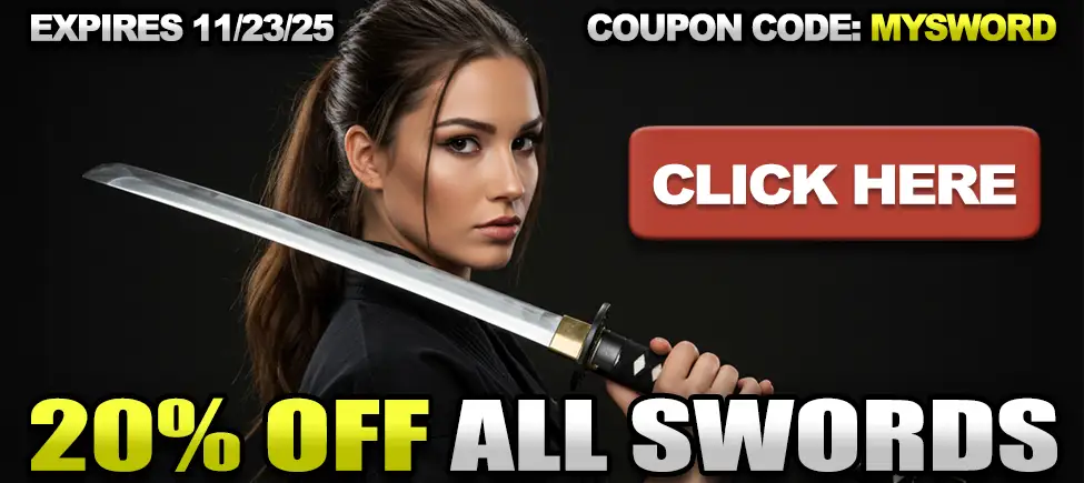 20% Off All Swords!