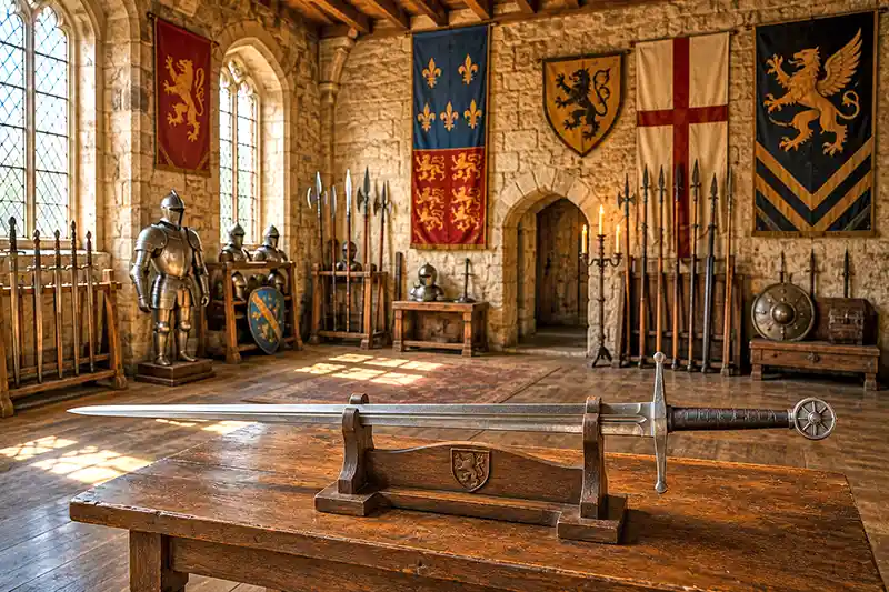Medieval Armory Sword Display