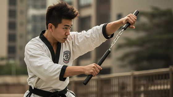 Guy in Taekwondo Uniform