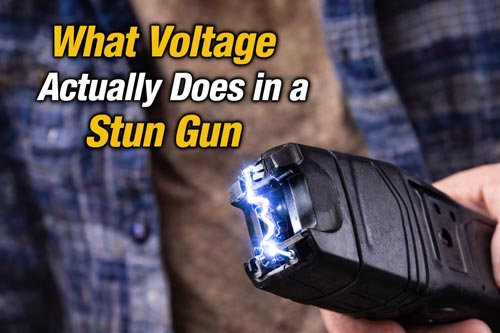 Electric arc from a stun gun